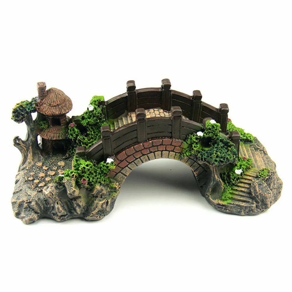 Resin Aquarium Bridge Decoration – Natural Look & Safe Design